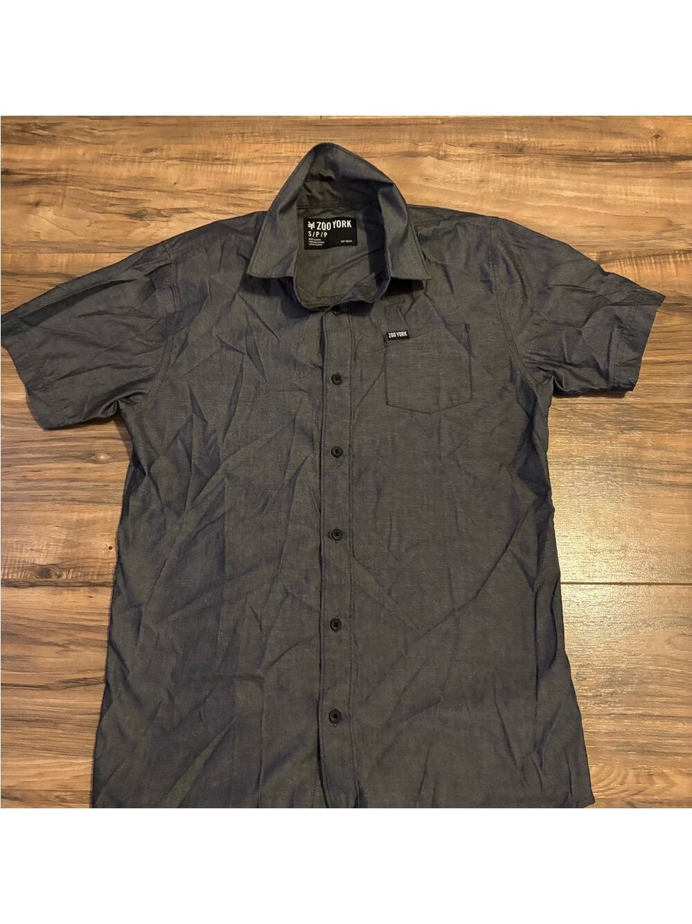 Zoo York Men's Charcoal Button Down Shirt